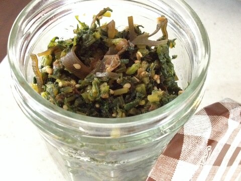 大根の抜き菜でエコレシピ！大根菜の佃煮